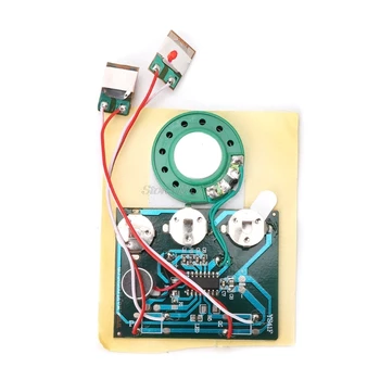 

30S Double Button Voice Music Recordable Recorder Board for Greeting Card DIY Oct18 Dropship