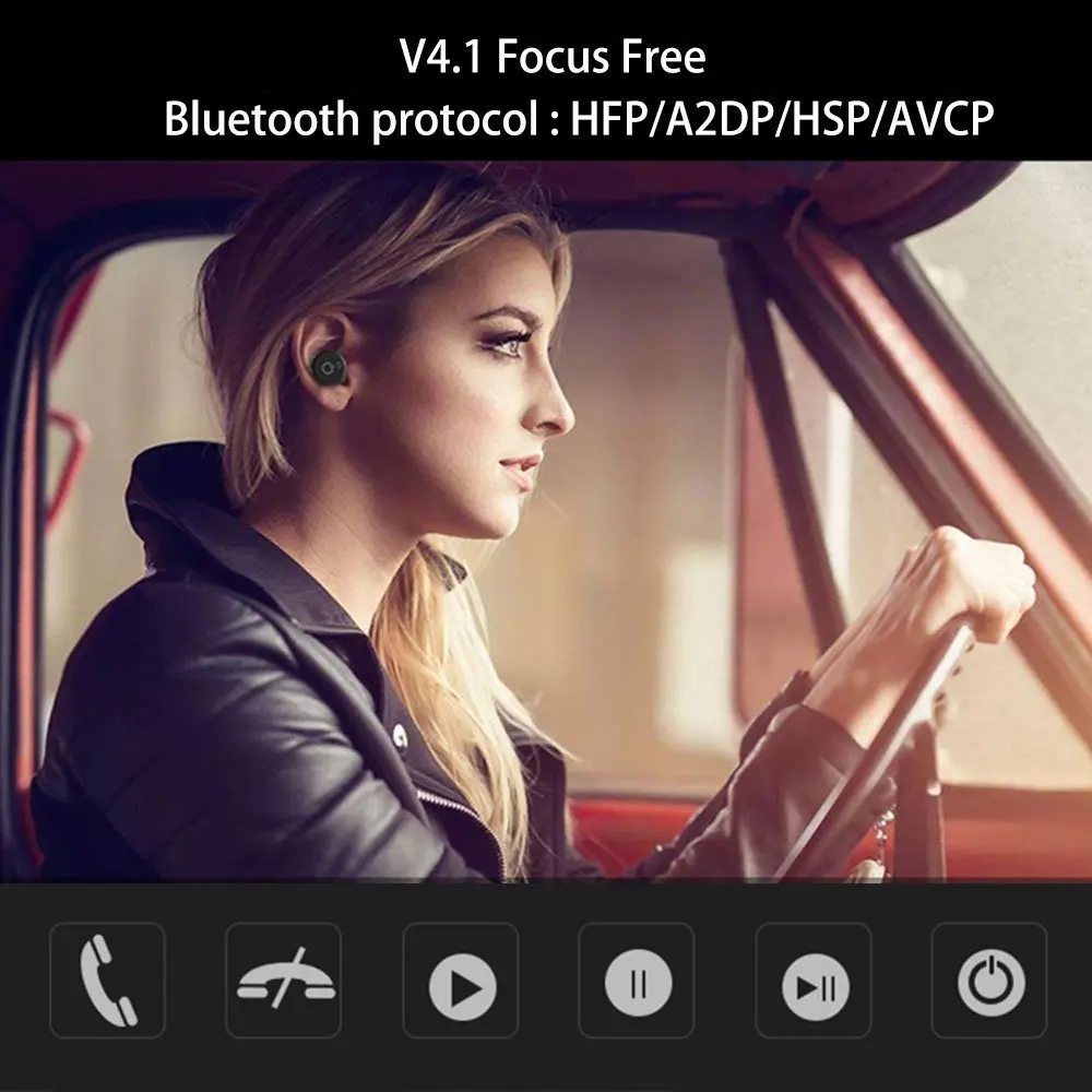 4,2 Bluetooth наушники невидимые Близнецы настоящая беспроводная Bluetooth гарнитура CSR с чехол для наушников