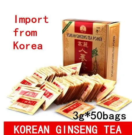 

Original Korean Ginseng Tea,Red Ginseng,South Korea import,Made in Korea,boosting energy,high quality free shipping