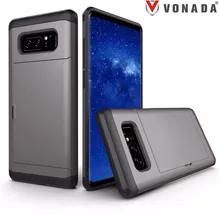 VONADA Slide Wallet Case Card Hidden Slot Pocket ID Cash For Samsung Galaxy Note 8
