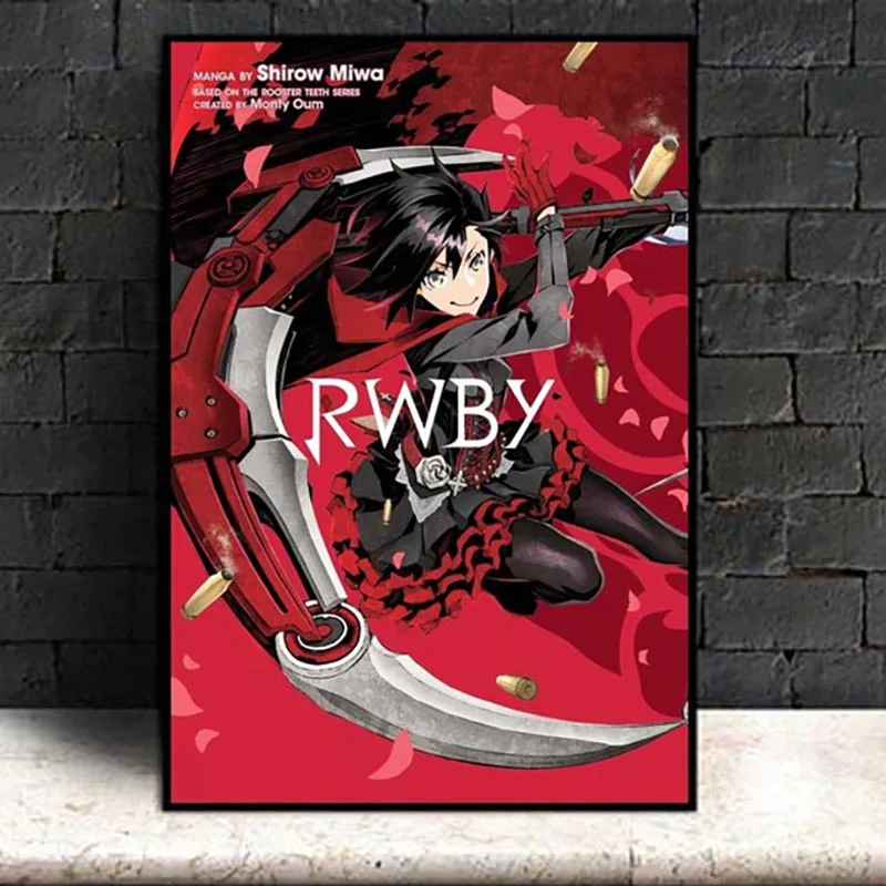 Печать на холсте украшение дома Rwby Классический Аниме Стены Модульная художественная картина картины скандинавском стиле плакат прикроватный фон