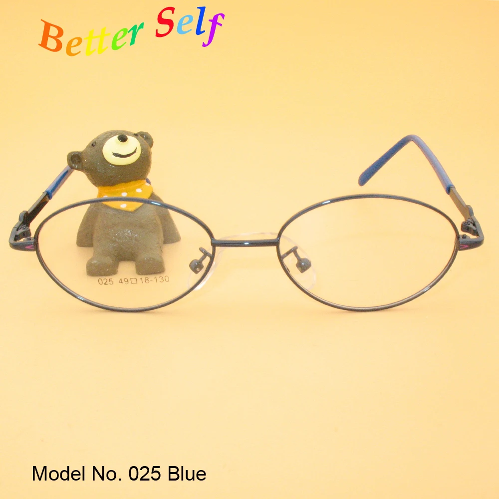 

Full rim Spectacles Kid Eyewear Oval Eyeglasses Metal Optic Girl Eye Glasses Boy Girl Frames Better Self F025