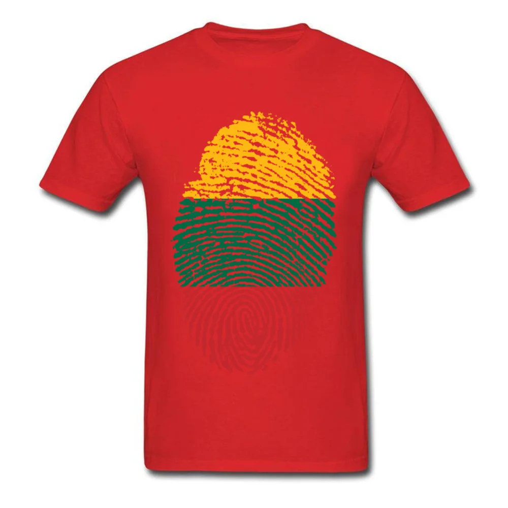 Lithuania Flag Fingerprint_red