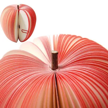 

3D Fruit Apple Shaped Memo Note Pad Writing Stationary Post Party Gift 100% New