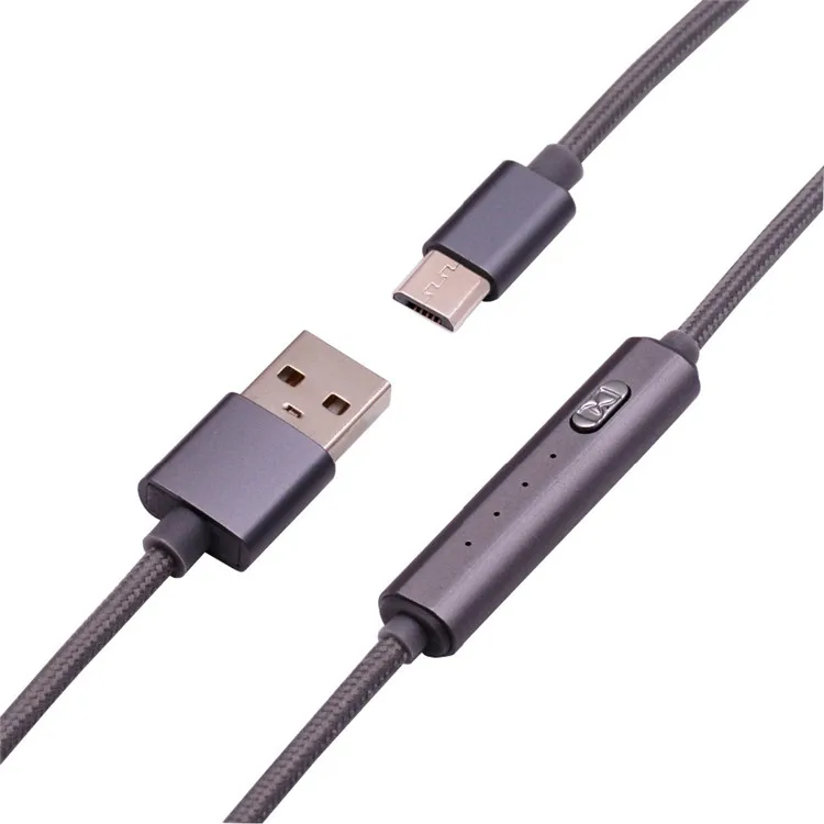 Ranboda USB Micro кабель с таймером 2 м нейлоновая оплетка 2.4A Быстрая зарядка Micro USB к USB кабель для huawei samsung Xiaomi телефон