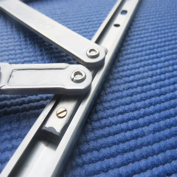 4PCS Spring 304 stainless steel flat open sliding hinge window hinge open windproof support 14 wide 10 inch brace rod four