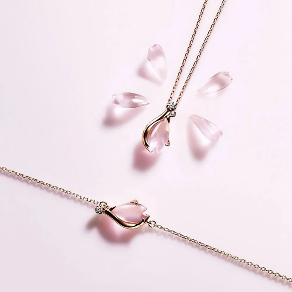 Buy sakura necklace/ cherry necklace /Cherry Blossom