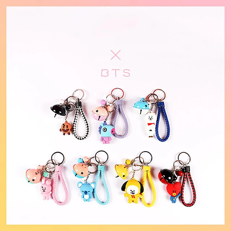 

Cute Cartoon Doll Keychain Children's Toy Animal Bell Keyring Trinket Car Wallet Keychain Gift Girl jewelry 2019 New hot sale
