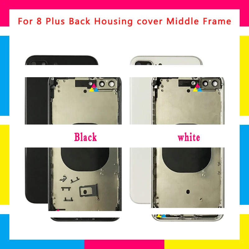 Koop Hoge Kwaliteit Terug behuizing Batterij Cover Achterklep Chassis Frame Voor iphone 8 8g 4.7 #039; #039;en 8 Plus 5.5 #039; #039;of Voor iphone X