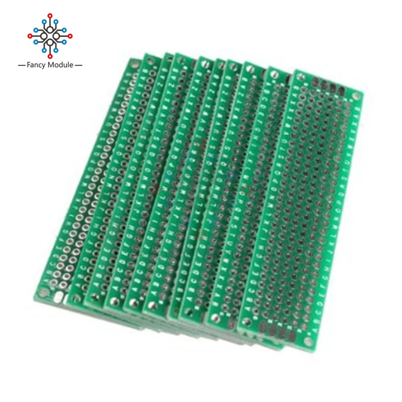 

10PCS Double Side Prototype PCB Bread board Tinned Universal 2x8 cm 20x80 mm FR4