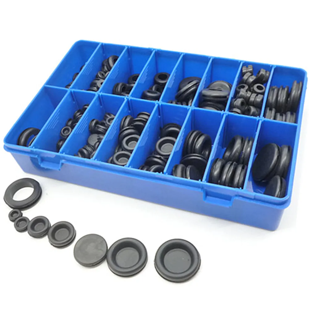 250pc Rubber Grommet Firewall Wiring Cable Electrical Wire Gasket