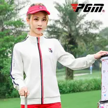 PGM Женская Спортивная одежда для гольфа с длинными рукавами куртка для гольфа осень-зима спортивная ветрозащитная ветровка пальто Топы