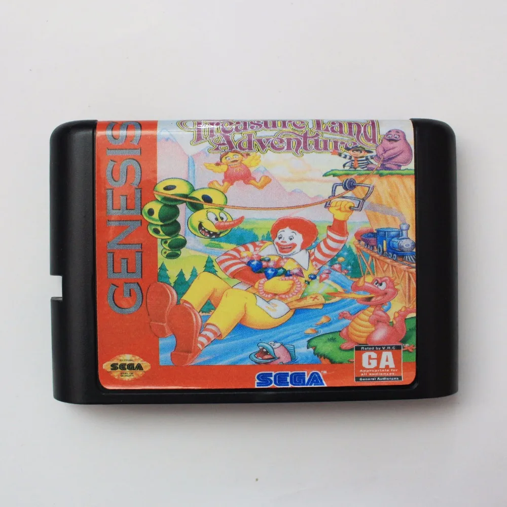 Mcdonald's сокровище Land Adventure 16 бит MD карточная игра для Sega игры Mega Drive Genesis|Картриджи|