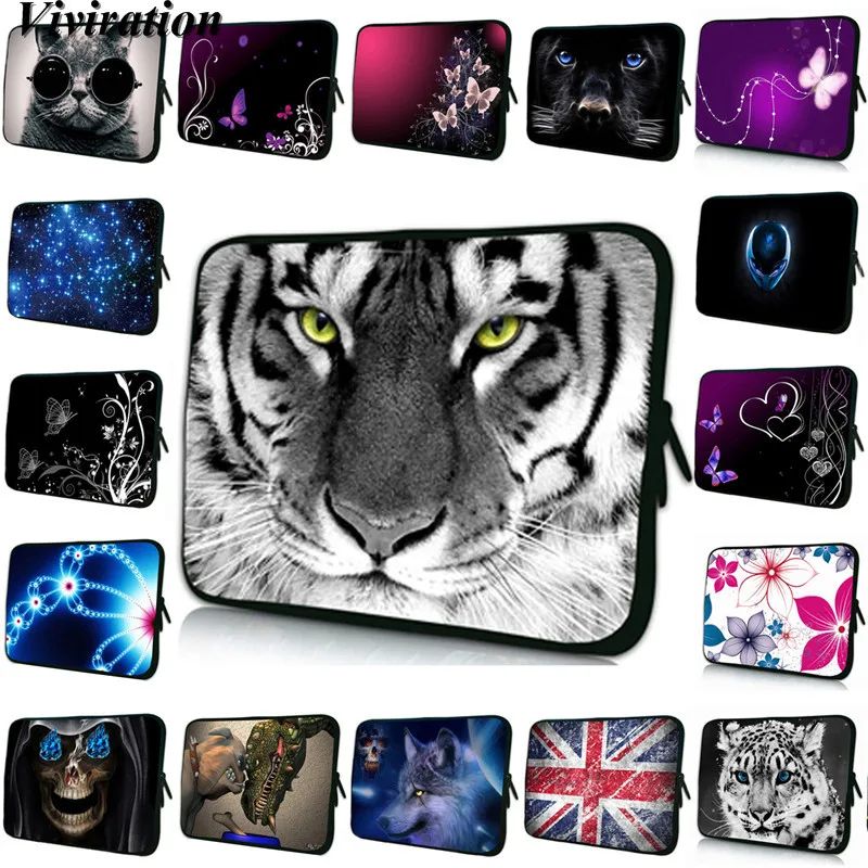 

Tablet Bag 10.1 Inch Mens Briefcase Prints Laptop Case 10 12 13 15 14 17 7 Inch Netbook Cover Viviration Funda Computer Bag 15.6