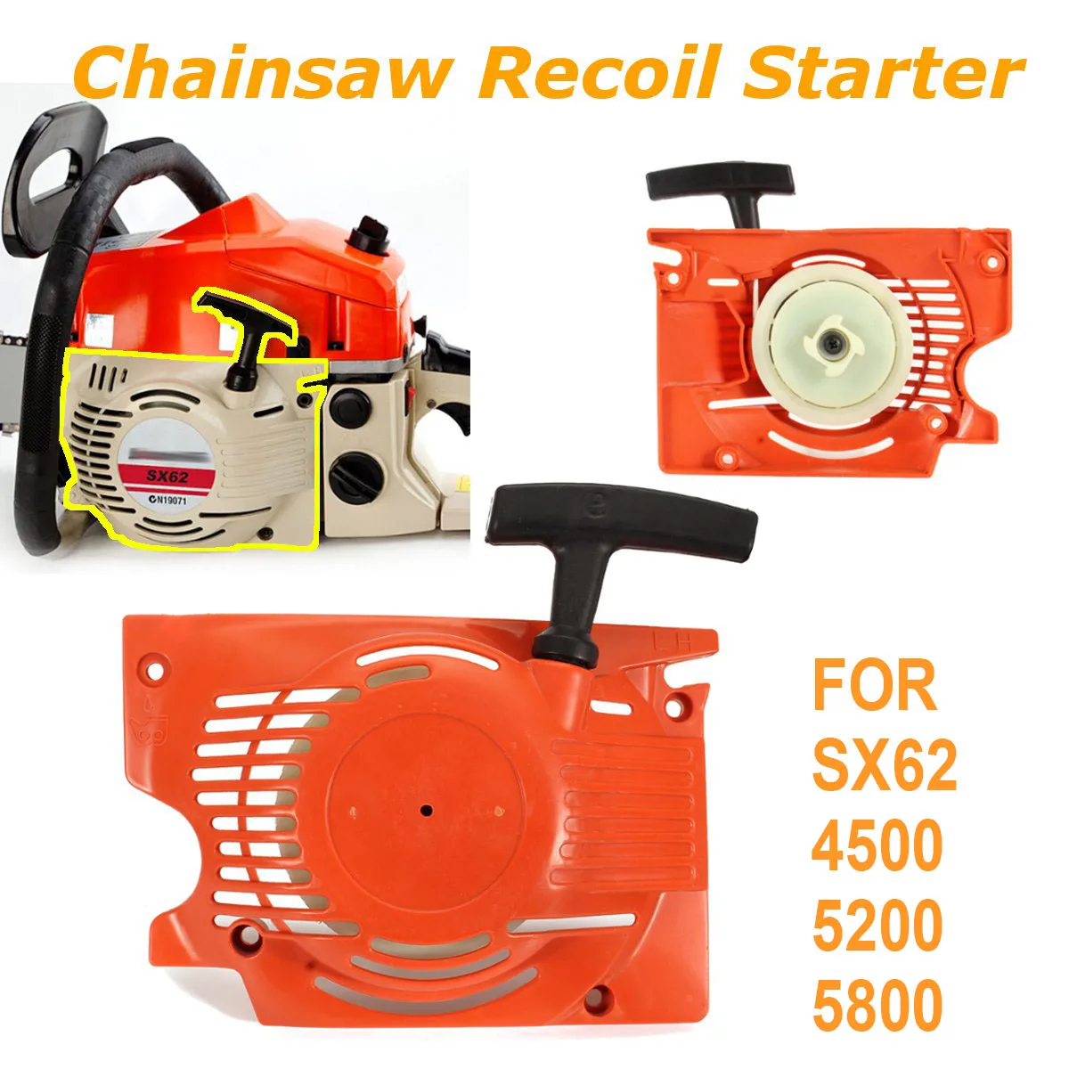 Пластиковые аксессуары для SX62 4500 5200 5800 62cc цепной пилы высокого качества|Детали