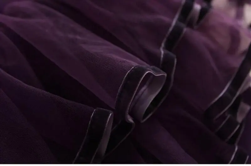 COOTELILI 80-130cm Lace Tutu Skirt Leggings Girls Winter Fleece Velvet Children's Pants Kids Trousers Purple Black  (3)