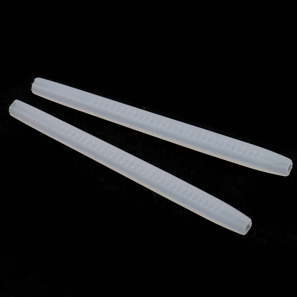 Pack of 20 Silicone Rubber Eyeglasses Spectacle Reading Glasses Temple End Tips Ear Socks Tubes Replacement Brown & White