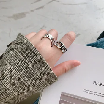 

Silvology Round Bead Wide Multi-layer Rings Vintage Temperament Rope Knot 925 Sterling Silver Rings For Women Festival Jewelry