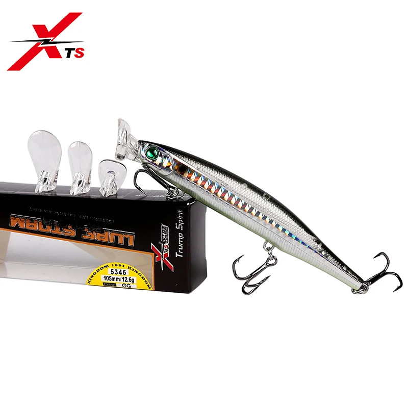 XTS Fishing Lure 90mm 105mm 124mm Artificial Hard Popper Minnow Pencil Bait  7 Colors Topwater Floating 4 lips Fishing Lure 5345 - AliExpress