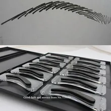 12 универсальная Рабочая идеальная бровь Вышивание Татуировка чернила линии окрашенные Брови Трафарет