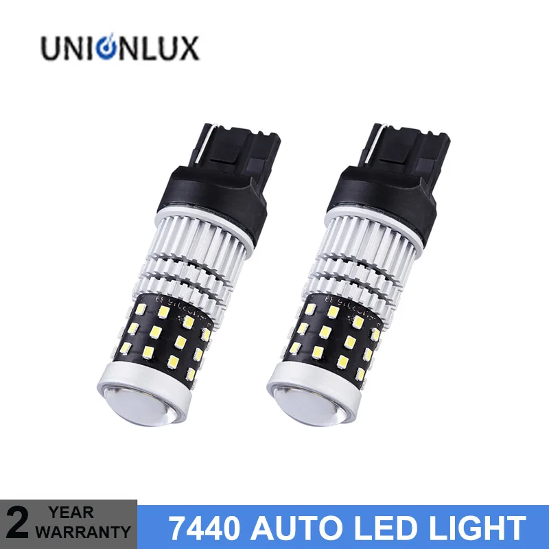 Уникальный 2 шт. T20 W21W светодиодный WY21W W21/5 Вт 7440 7443 39SMD авто лампы белый свет