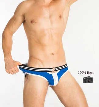 

100% Real Photo Good Quality M L XL XXL Hot Sexy Fashion Ring Cotton Man G strings thong Gay Underwear Sexy lingerie Brief MP040