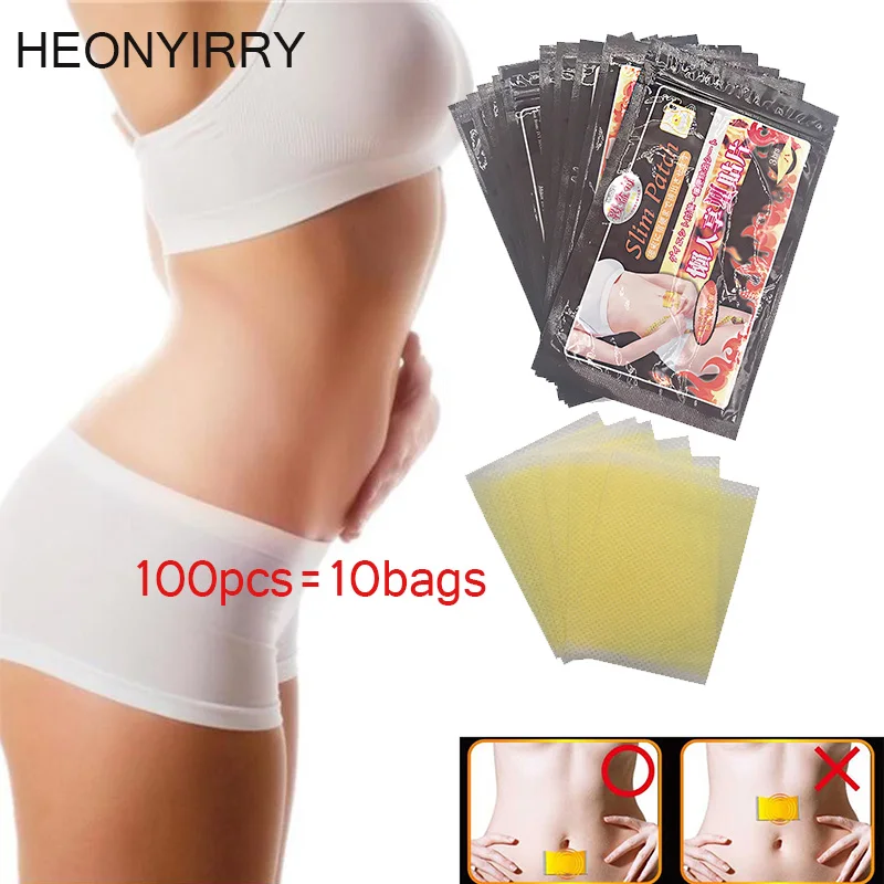 Slimming Stick 100 Pieces 10 Bags Slimming Navel Sticker Slim Patch font b Weight b font
