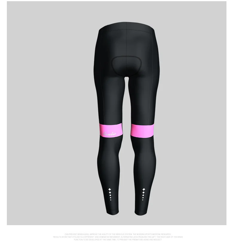 Santic, женские штаны для велоспорта, зимние, флисовые, ветрозащитные, 4D, подушка, отражающая, MTB, шоссейные, велосипедные, тепловые штаны, Ciclismo