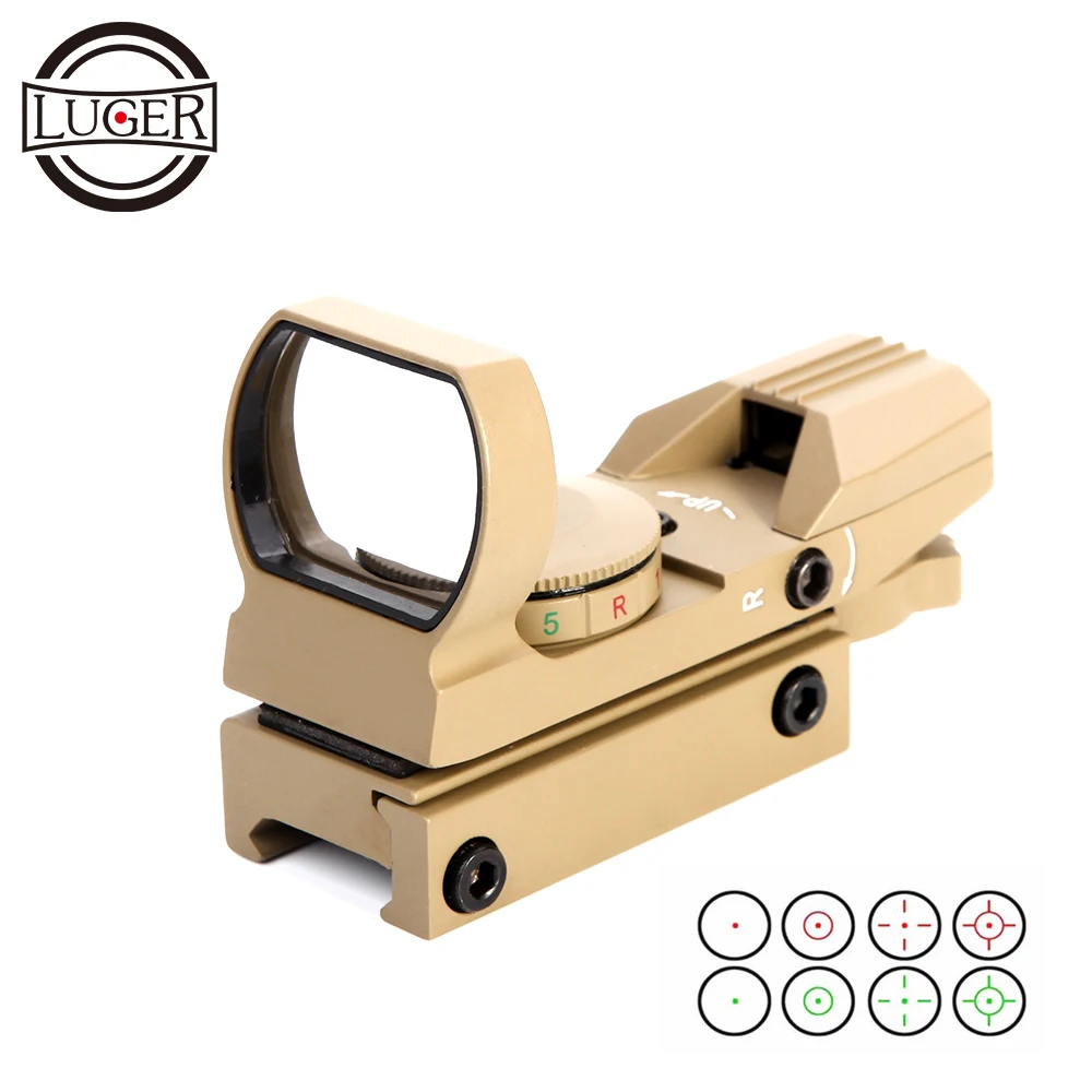 لوغر الصيد البصريات بندقية Riflescope التصوير المجسم منظر نقطة حمراء ريفلكس 4 شبكاني التكتيكية نطاق 20 مللي متر السكك الحديدية تلسكوب الموازاة الب... لوغر الصيد البصريات بندقية Riflescope التصوير المجسم منظر نقطة حمراء ريفلكس 4 شبكاني التكتيكية نطاق 20 مللي متر السكك الحديدية تلسكوب الموازاة الب...