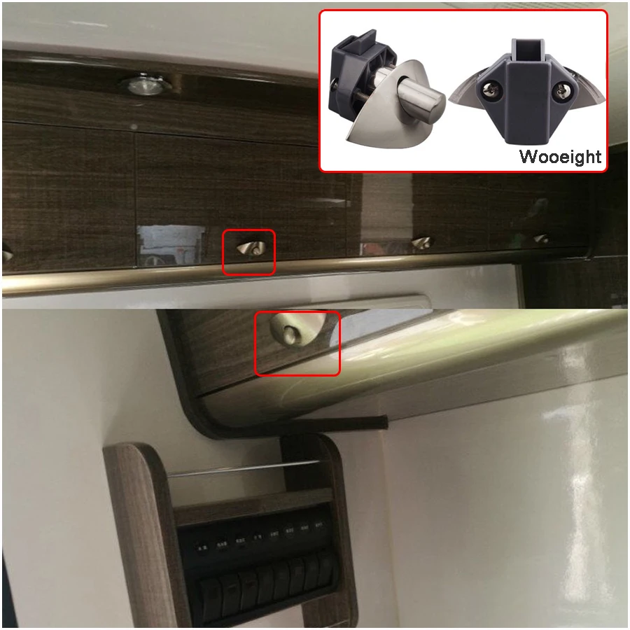 Half-moon Keyless Marine Boat Drawer Wardrobe Cabinet Lock Push Lock Latch Catch Motorhome Caravan Lock (4)