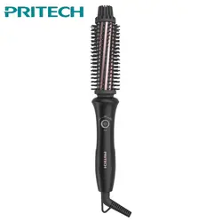 PRITECH керамический Плойка для завивки волос Professional Hair щетка для завивки волос вращающаяся щетка Ролик Анти-ошпарить выпрямление железа