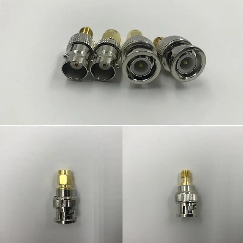 4 шт. BNC Женский к SMA штекерные разъемы rf-разъем адаптер штекер Тестовый конвертер набор