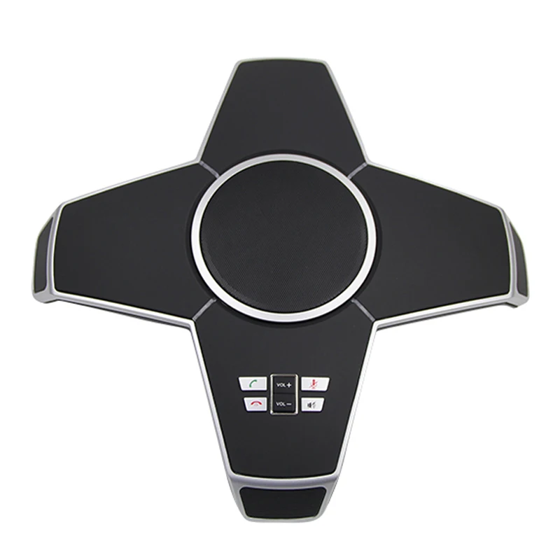 Tenveo A6 الكريستال واضحة مكالمة Voip المؤتمر محطة USB ميكروفون لمدة تصل إلى 20 الناس الأعمال مؤتمر مكبر صوت