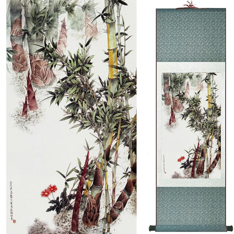 Traditional silk art painting birds and Water lily Chinese Art Painting Home Office Decoration Chinese painting2019071916
