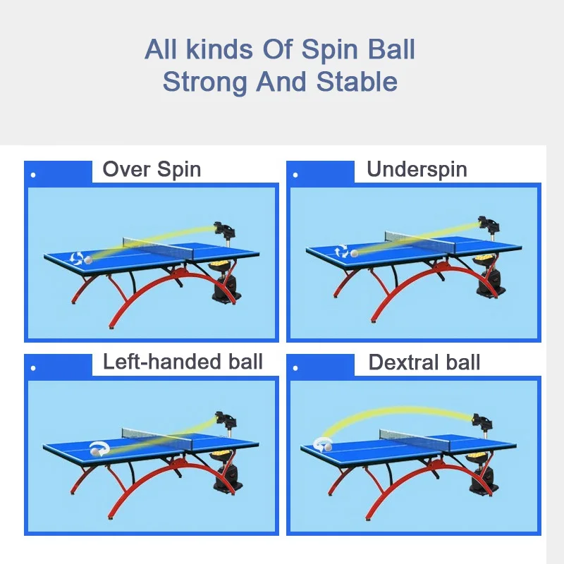 Настольный Теннис Робот Автоматическая стрельба Рециркулирующий мяч для начинающих домашняя практика пинг-понг Настольный теннис обслуживание машина 40+ мяч