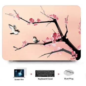 

4in1 Laptop Hard Shell Case + Keyboard Cover For Apple Macbook Air /Pro /Retina /Touch Bar & ID 11" 12" 13" 15" inch
