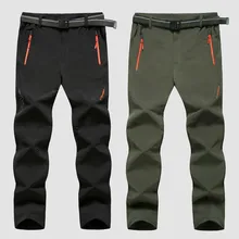 Весна Лето Для мужчин спортивные эластичность царапинам Пеший Туризм брюки Водонепроницаемый дышащий Кемпинг рыболовные брюки Большие размеры