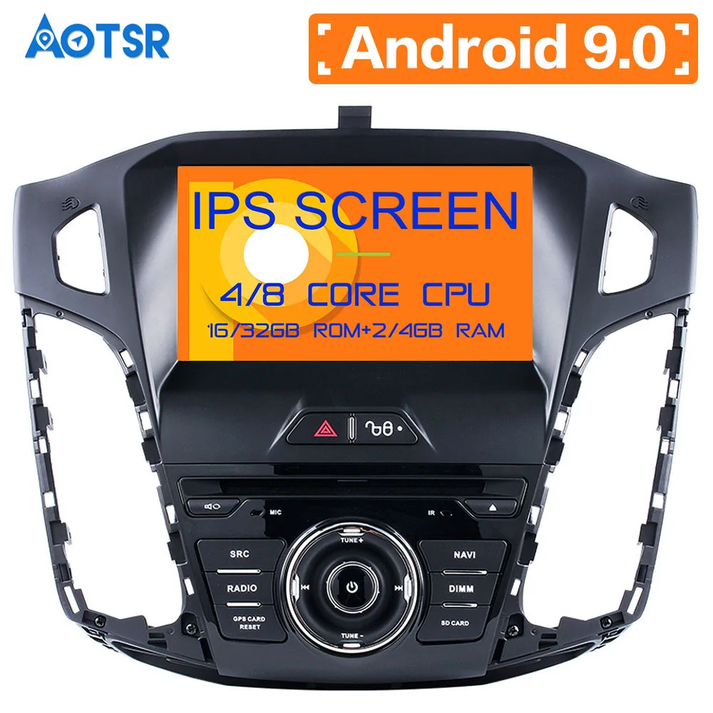 

8" IPS Android 9.0 Car DVD For 2011 2012 2013 2014 Focus Auto Audio Video Radio FM Stereo WiFi GPS Navigation headunit stereo