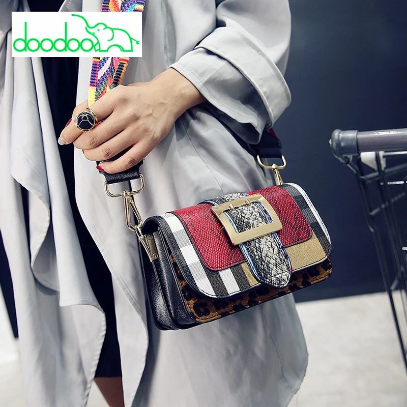 

Fashion Luxury Leopard Serpentine Women Shoulder Bags Ladies Colorful Wide Straps Crossbody Bag High Quality Purses and Handbags