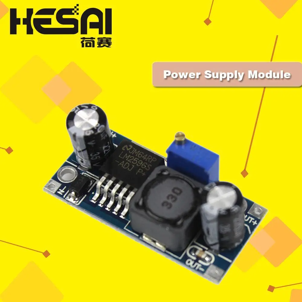 

LM2596 LM2596S ADJ Power Supply Module DC-DC Step Down 5 V / 12 V / 24 V Regulated Voltage Regulator 3A (Blue)