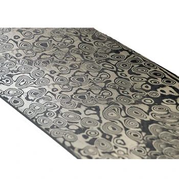 

430+440 stainless steel Damascus pattern steel plate Knife blade Material Produce DIY tools (non heat treatment non Pickling)