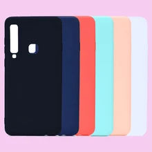 

Fashion Candy Macaron Solid Colors Soft TPU Smartphone Silicone Cover Shell Coque Funda Capa for Samsung Galaxy A9 2018 Case