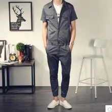 Мужская Новая одежда винтажный повседневный комбинезон боди тонкий тренд влюбленных длиной до щиколотки брюки певица костюмы m-xxl