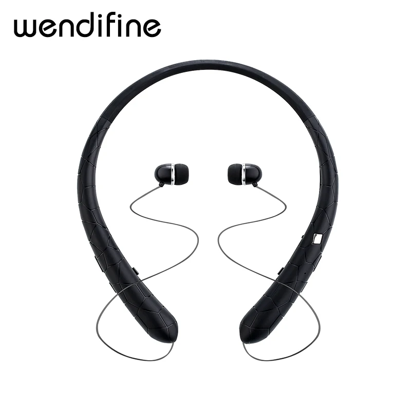 Bluetooth Headset Retractable Earbuds Neckband Sport Headphones Wireless Stereo Bluetooth Earphones with Mic For iphone xiaomi