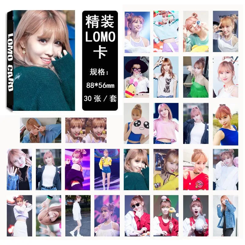 Новинка 30 шт./компл. KPOP два раза Момо один 01 TT альбом HD фото карты ПВХ самодельные