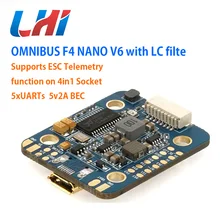 Flight Управление омнибус F4 NANO V6 с LC filte оригинальный Airbot Дроны с Квадрокоптер радиоуправляемый самолет Управление вертолет для FPV DIY