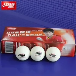 10 шариков/коробка Новые DHS 3-Star 1-star D40 + настольный теннис шары Новый Материал Пластик поли для пинг-понга
