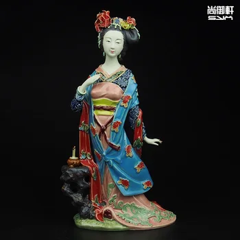 

Shiwan doll master of fine ancient beauty Diao Chan ladies figure crafts ceramic ornaments Home Furnishing decorations