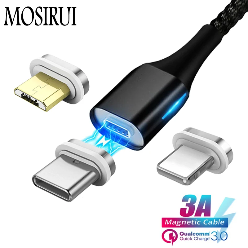 MOSIRUI المغناطيس الهاتف المحمول كابل بيانات المصغّر usb كابل 3A سريع شحن 1 m الروبوت نوع C ل أبل هواوي xiaomi سامسونج oppo MOSIRUI المغناطيس الهاتف المحمول كابل بيانات المصغّر usb كابل 3A سريع شحن 1 m الروبوت نوع C ل أبل هواوي xiaomi سامسونج oppo