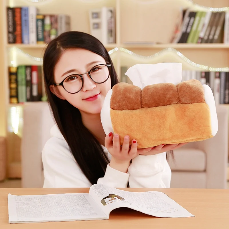 Miaoowa 1pc 25cm Simulation Bread Toast Plush Tissue Box Stuffed Cotton Funny Toothpaste Creative Home Decor Girl Birthday Gift Miaoowa 1pc 25cm Simulation Bread Toast Plush Tissue Box Stuffed Cotton Funny Toothpaste Creative Home Decor Girl Birthday Gift